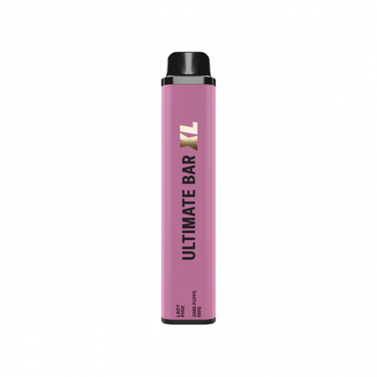 0mg Ultimate Bar XL Disposable Vape Device 3500 Puffs - Flavour: Lady Pink