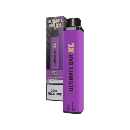 0mg Ultimate Bar XL Disposable Vape Device 3500 Puffs - Flavour: Vimto Slush