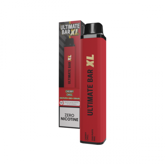 0mg Ultimate Bar XL Disposable Vape Device 3500 Puffs - Flavour: Cherry Chill