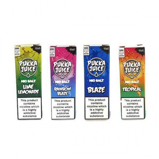 10MG Pukka Juice 10ML Flavoured Nic Salt (50VG/50PG) - Flavour: Cherry Blaze