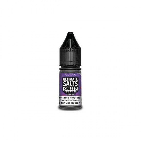 10MG Ultimate Puff Salts Chilled 10ML Flavoured Nic Salts (50VG/50PG) - Flavour: Grape