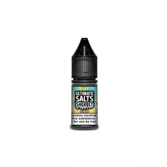 10MG Ultimate Puff Salts Sherbet 10ML Flavoured Nic Salts (50VG/50PG) - Flavour: Lemon