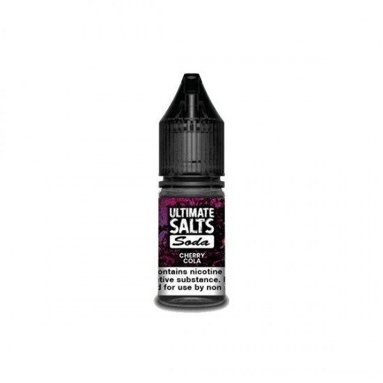 10MG Ultimate Puff Salts Soda 10ML Flavoured Nic Salts (50VG/50PG) - Flavour: Cherry Cola