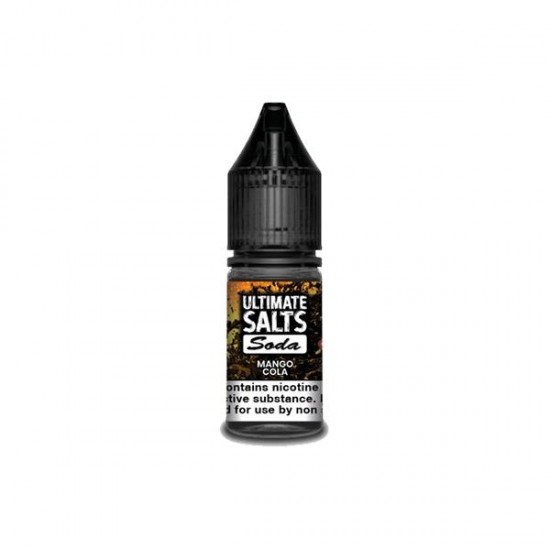 10MG Ultimate Puff Salts Soda 10ML Flavoured Nic Salts (50VG/50PG) - Flavour: Mango Cola