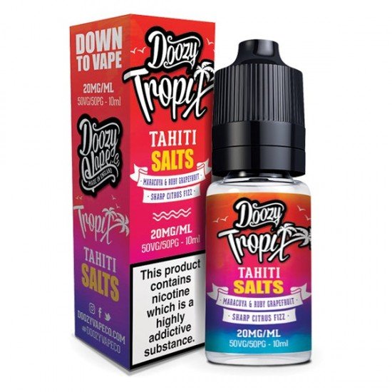 10MG Doozy Tropix Salts by Doozy Vape Co (50VG/50PG) - Flavour: Tahiti