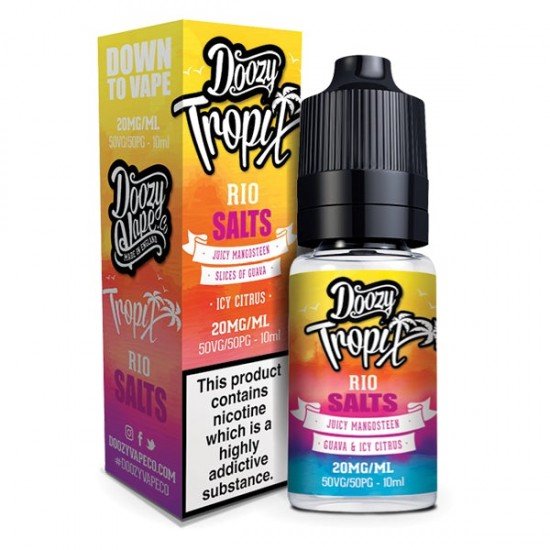 10MG Doozy Tropix Salts by Doozy Vape Co (50VG/50PG) - Flavour: Rio