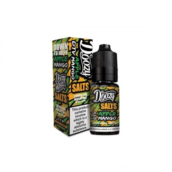 10mg Doozy Vape Co Nic Salt 10ml (50VG/50PG) - Flavour: Apple & Mango