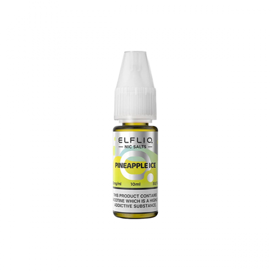 10mg ELFLIQ By Elf Bar 10ml Nic Salt (50VG/50PG) - Flavour: Pineapple ice