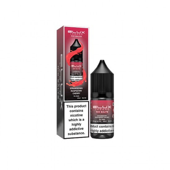 10mg Elux Legend 10ml Nic Salts (50VG/50PG) - Flavour: Strawberry Raspberry Cherry