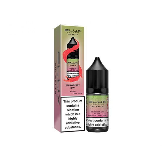 10mg Elux Legend 10ml Nic Salts (50VG/50PG) - Flavour: Strawberry Kiwi