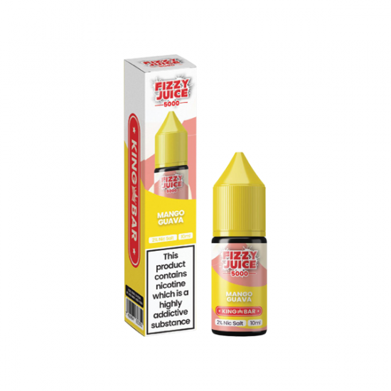 10mg Fizzy Juice King Bar 10ml Nic Salts (50VG/50PG) - Flavour: Mango Guava