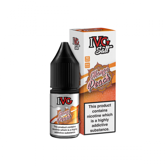 10mg I VG Salts 10ml Nic Salts (50VG/50PG) - Flavour: Mango Peach