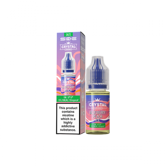 10mg SKE Crystal Original 10ml Nic Salts (50VG/50PG) - Flavour: Blueberry Peach