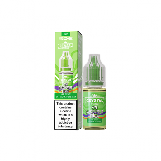 10mg SKE Crystal Original 10ml Nic Salts (50VG/50PG) - Flavour: Kiwi Passionfruit Guava