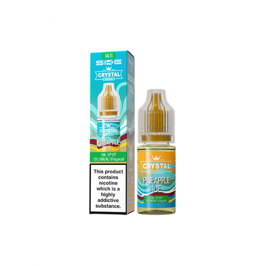 10mg SKE Crystal Original 10ml Nic Salts (50VG/50PG) - Flavour: Pineapple Ice