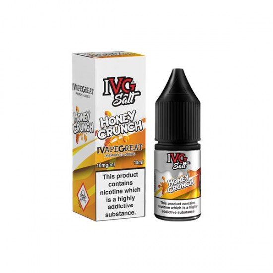 20mg I VG Salt 10ml Nic Salts (50VG/50PG) - Flavour: Honey Crunch