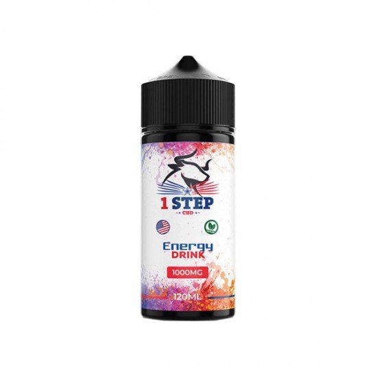 1 Step CBD 1000mg CBD E-liquid 120ml (BUY 1 GET 1 FREE) - Flavour: Energy Drink