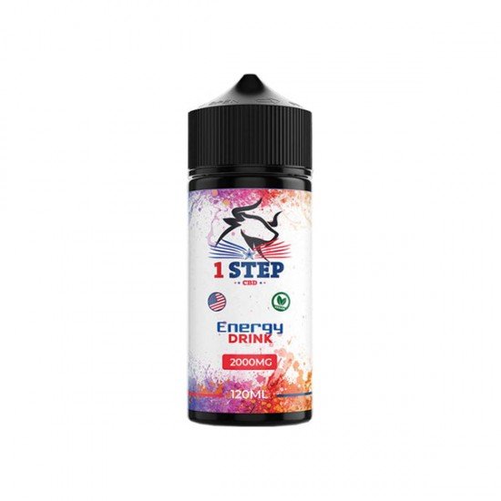 1 Step CBD 2000mg CBD E-liquid 120ml (BUY 1 GET 1 FREE) - Flavour: Energy Drink