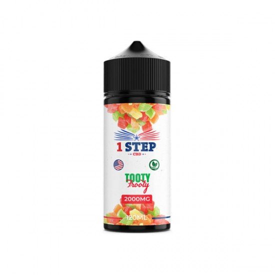 1 Step CBD 2000mg CBD E-liquid 120ml (BUY 1 GET 1 FREE) - Flavour: Tooty Frooty