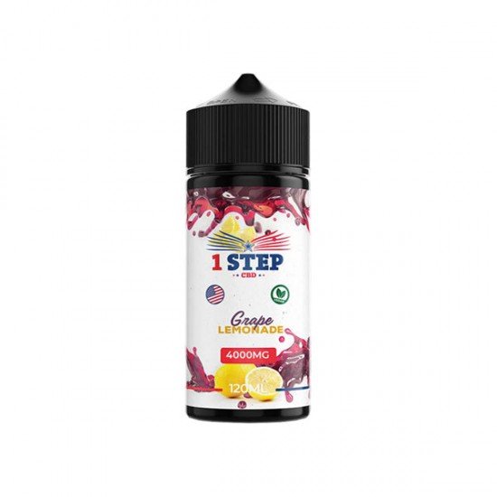 1 Step CBD 4000mg CBD E-liquid 120ml (BUY 1 GET 1 FREE) - Flavour: Grape Lemonade