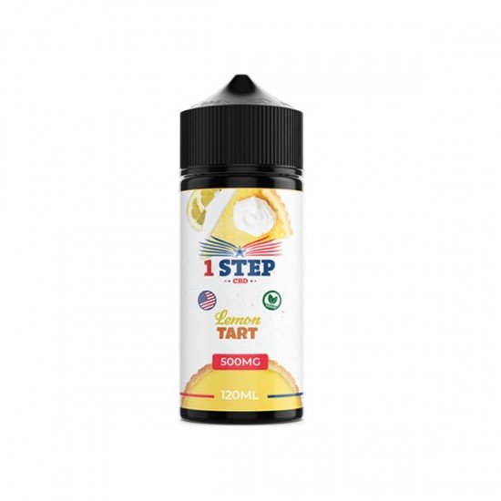 1 Step CBD 500mg CBD E-liquid 120ml (BUY 1 GET 1 FREE) - Flavour: Lemon Tart