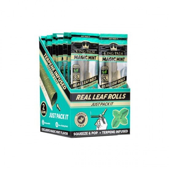 20 King Palm Flavoured Slim 1.5G Rolls - Display Pack - Flavour: Magic Mint