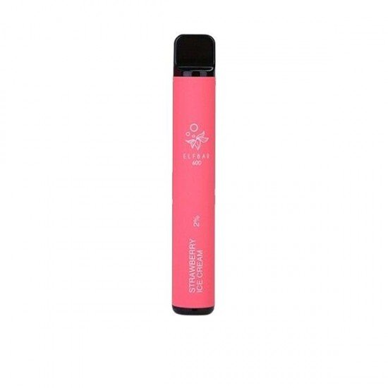 20mg ELF Bar Disposable Vape Pod 600 Puffs - Flavour: Pink Lemonade