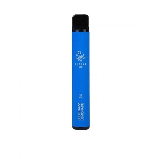 20mg ELF Bar Disposable Vape Pod 600 Puffs - Flavour: Blue Razz Lemonade