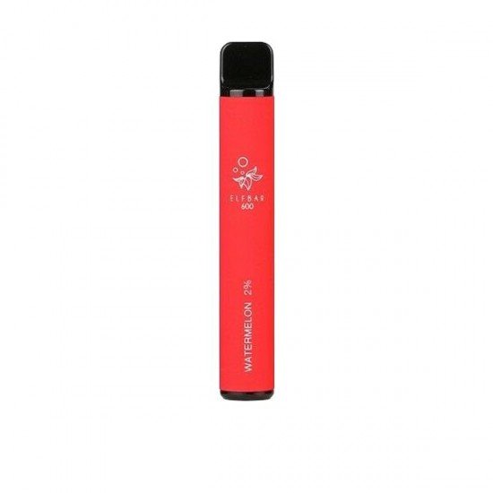 20mg ELF Bar Disposable Vape Pod 600 Puffs - Flavour: Watermelon