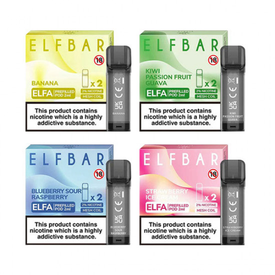 ELF Bar ELFA 20mg Replacement Prefilled Pods 2ml - Flavour: Cherry Cola