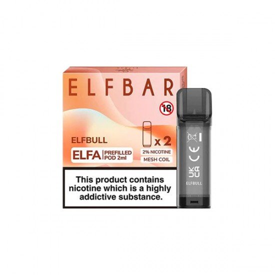 ELF Bar ELFA 20mg Replacement Prefilled Pods 2ml - Flavour: Elfbull