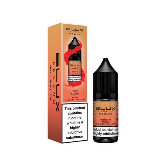 20mg Elux Legend 10ml Nic Salts (50VG/50PG) - Flavour: Strawberry Ice Cream