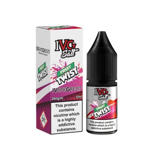 20mg I VG Salts Drinks 10ml Nic Salts (50VG/50PG) - Flavour: Fruit Twist