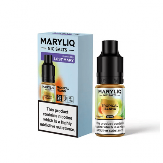 20mg MARYLIQ Nic Salt By Lost Mary 10ml (50VG/50PG) - Flavour: Tropical Island