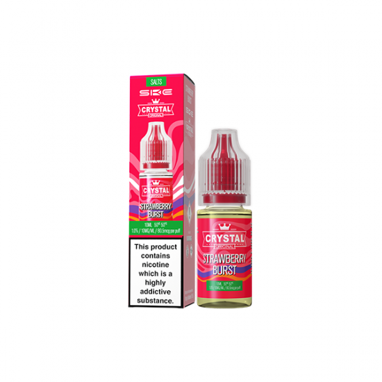 20mg SKE Crystal Original 10ml Nic Salts (50VG/50PG) - Flavour: Strawberry Burst