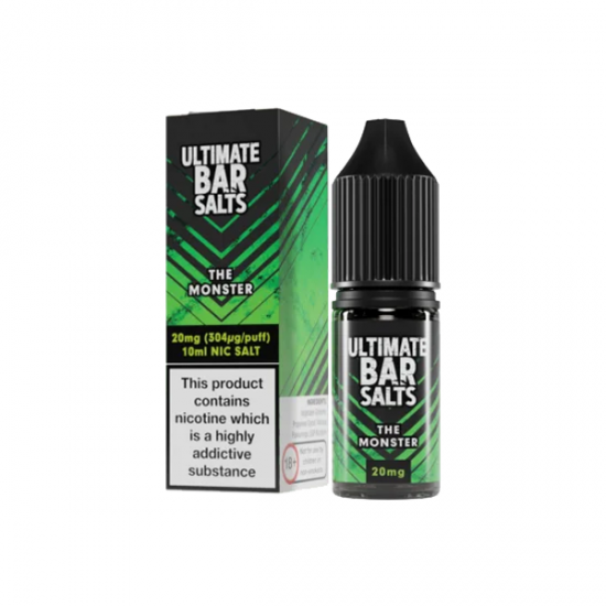 20mg Ultimate Bar Salts 10ml Nic Salts (50VG/50PG) - Flavour: The Monster