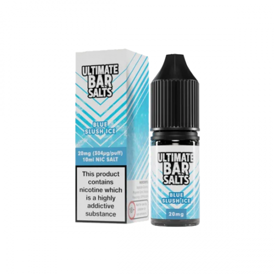 20mg Ultimate Bar Salts 10ml Nic Salts (50VG/50PG) - Flavour: Blue Slush Ice