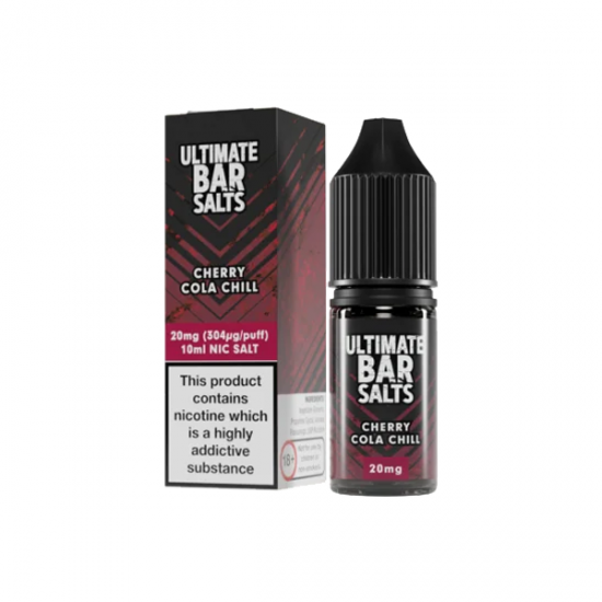 20mg Ultimate Bar Salts 10ml Nic Salts (50VG/50PG) - Flavour: Cherry Cola Chill