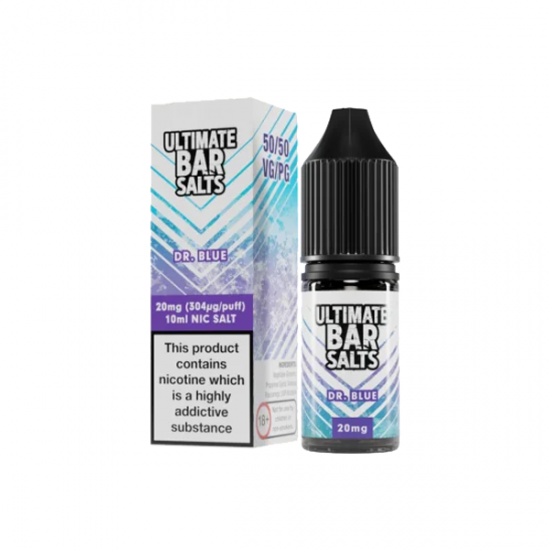 20mg Ultimate Bar Salts 10ml Nic Salts (50VG/50PG) - Flavour: Dr Blue