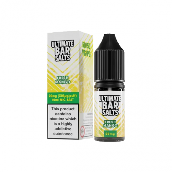 20mg Ultimate Bar Salts 10ml Nic Salts (50VG/50PG) - Flavour: Fresh Mango