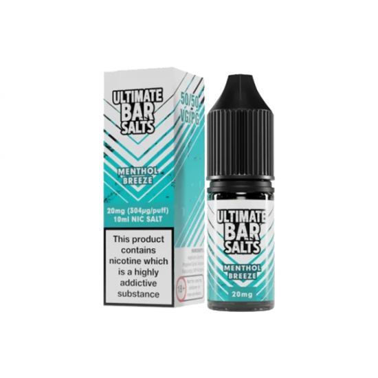 20mg Ultimate Bar Salts 10ml Nic Salts (50VG/50PG) - Flavour: Menthol Breeze