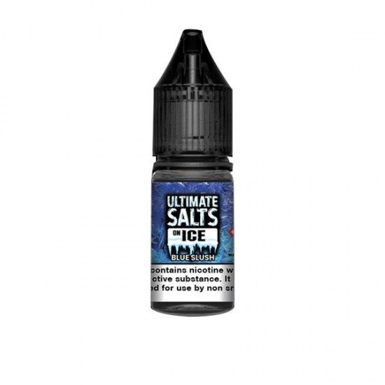 20mg Ultimate Puff Salts On Ice 10ml Flavoured Nic Salts (50VG/50PG) - Flavour: Blue Slush