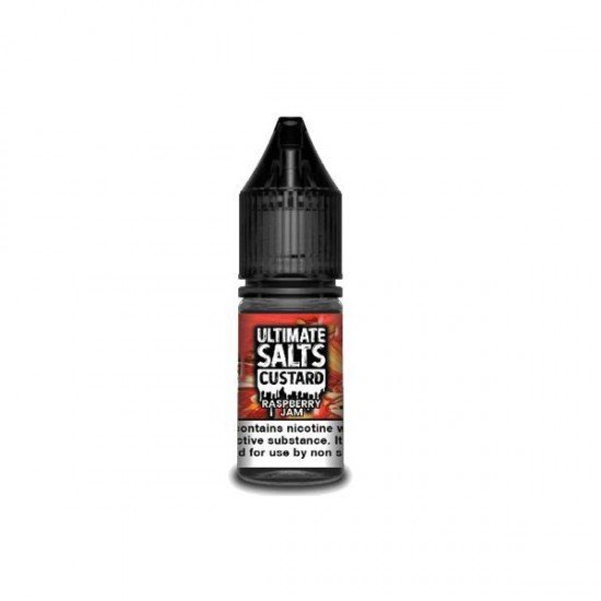 20MG Ultimate Puff Salts Custard 10ML Flavoured Nic Salts - Flavour: Raspberry jam