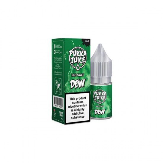 10MG Pukka Juice 10ML Flavoured Nic Salt (50VG/50PG) - Flavour: Dew