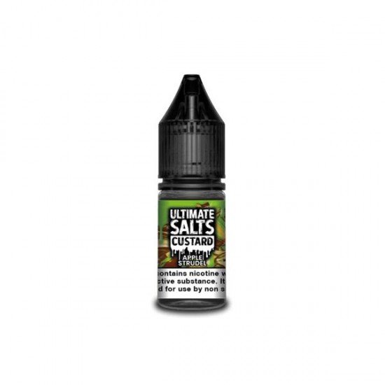 10MG Ultimate Puff Salts Custard 10ML Flavoured Nic Salts - Flavour: Apple Strudle