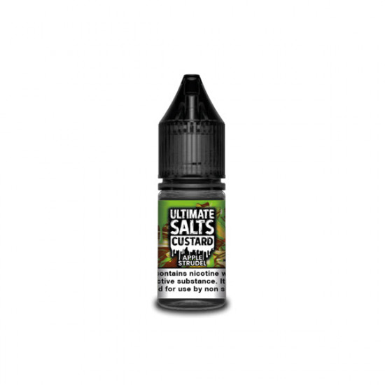 10MG Ultimate Puff Salts Custard 10ML Flavoured Nic Salts - Flavour: Apple Strudel