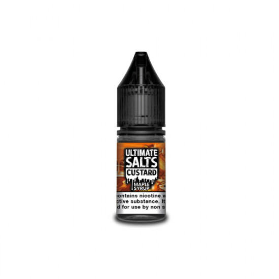 10MG Ultimate Puff Salts Custard 10ML Flavoured Nic Salts - Flavour: Maple Syrup