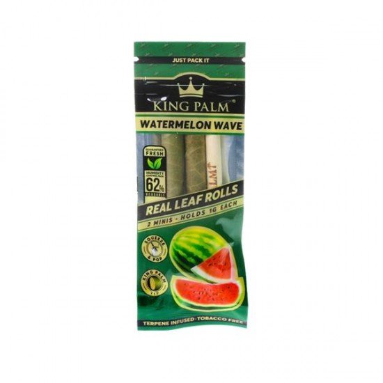 2 King Palm Mini Rolls - Flavour: Watermelon Wave