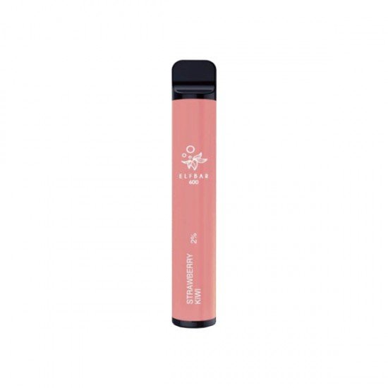 20mg ELF Bar Disposable Vape Pod 600 Puffs - Flavour: Strawberry Kiwi