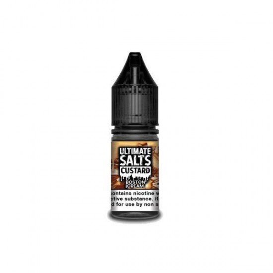 20MG Ultimate Puff Salts Custard 10ML Flavoured Nic Salts - Flavour: Boston Cream